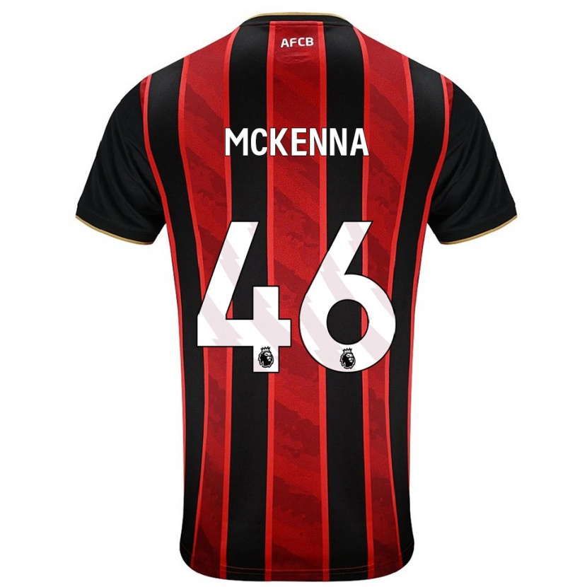Danxen Homme Maillot Callan Mckenna #46 Rouge Noir Tenues Domicile 2025/26 T-Shirt