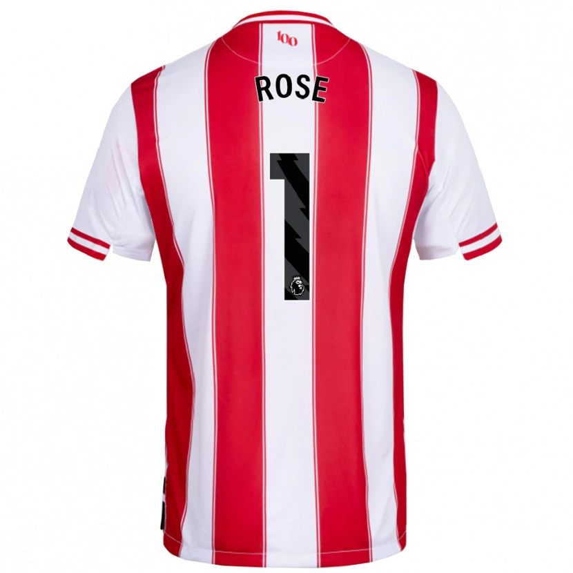 Danxen Homme Maillot Reggie Rose #1 Rouge Blanc Tenues Domicile 2025/26 T-Shirt