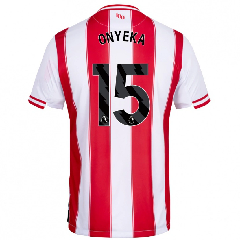 Danxen Homme Maillot Frank Onyeka #15 Rouge Blanc Tenues Domicile 2025/26 T-Shirt