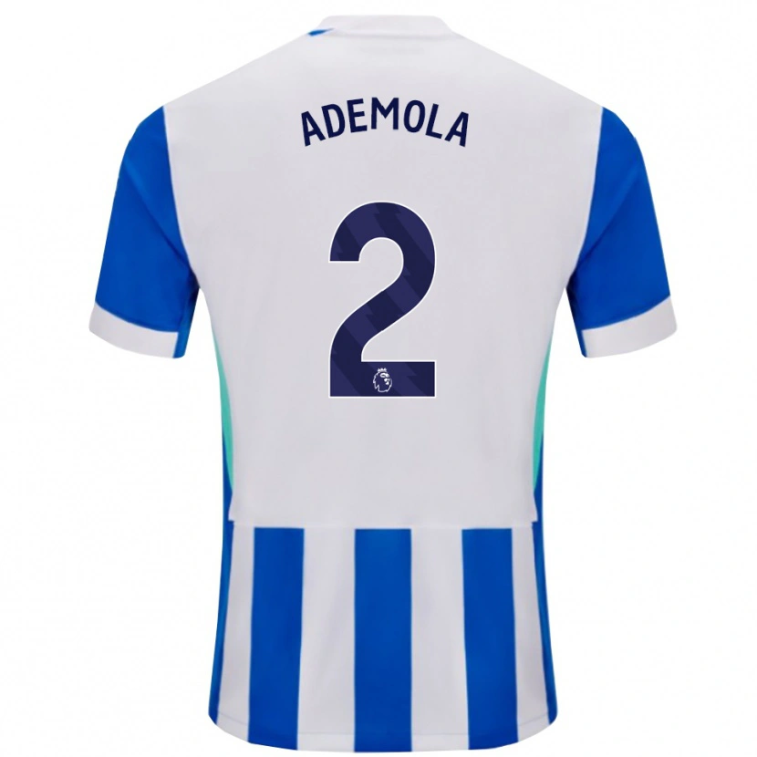 Danxen Homme Maillot Sebastian Ademola #2 Bleu Blanc Tenues Domicile 2025/26 T-Shirt