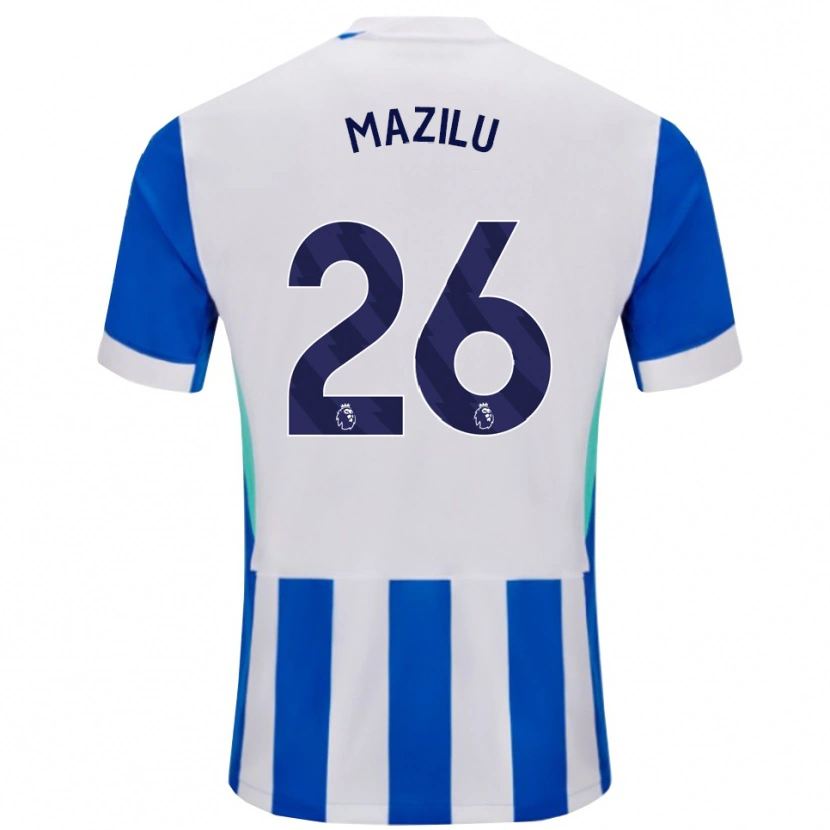Danxen Homme Maillot Adrian Mazilu #26 Bleu Blanc Tenues Domicile 2025/26 T-Shirt