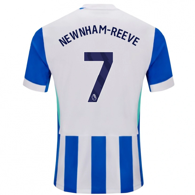 Danxen Homme Maillot Bode Newnham-Reeve #7 Bleu Blanc Tenues Domicile 2025/26 T-Shirt