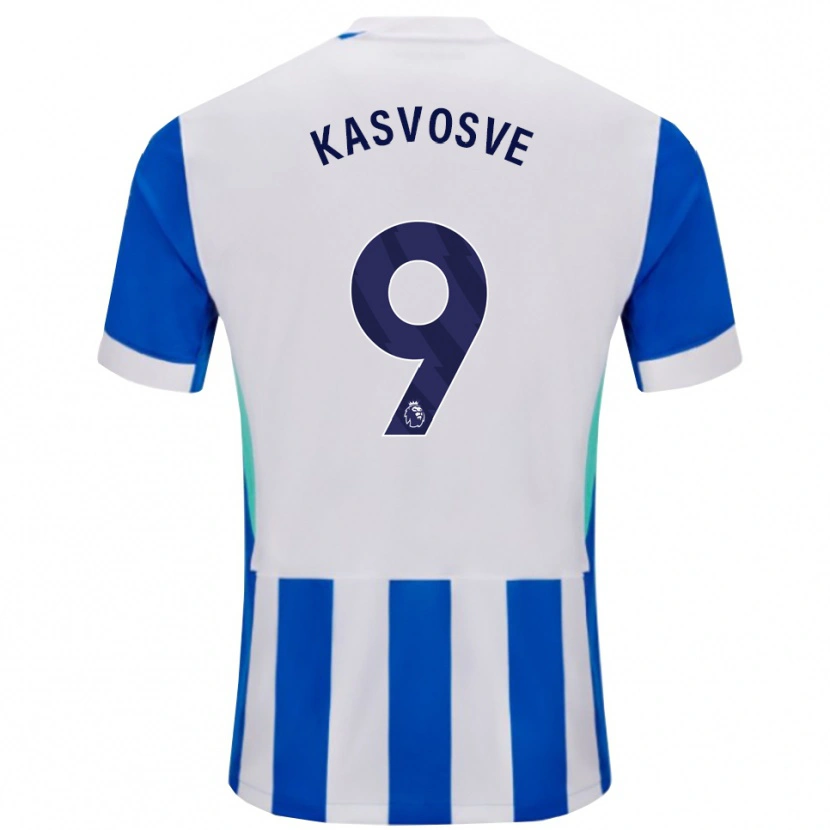 Danxen Homme Maillot Henry Kasvosve #9 Bleu Blanc Tenues Domicile 2025/26 T-Shirt