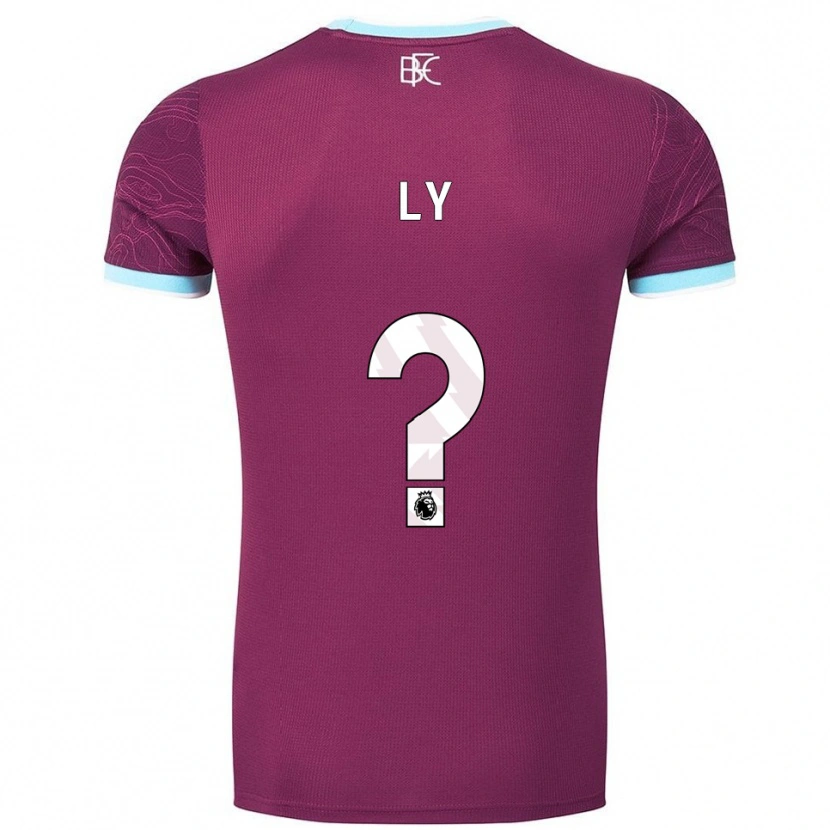 Danxen Homme Maillot Brandon Ly #0 Bourgogne Bleu Ciel Tenues Domicile 2025/26 T-Shirt