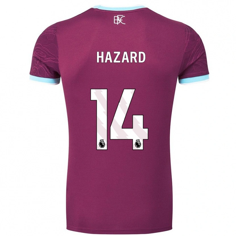 Danxen Homme Maillot Amelia Hazard #14 Bourgogne Bleu Ciel Tenues Domicile 2025/26 T-Shirt