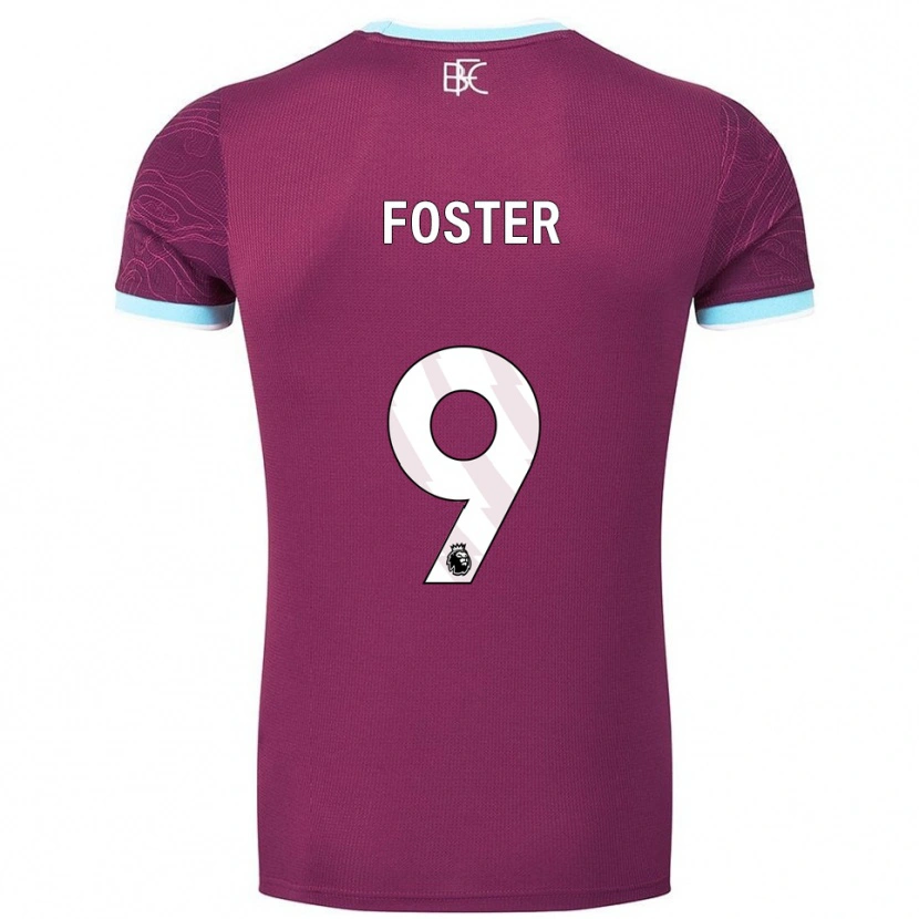 Danxen Homme Maillot Lyle Foster #9 Bourgogne Bleu Ciel Tenues Domicile 2025/26 T-Shirt