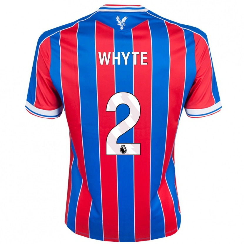 Danxen Homme Maillot Tyler Whyte #2 Bleu Rouge Blanc Tenues Domicile 2025/26 T-Shirt