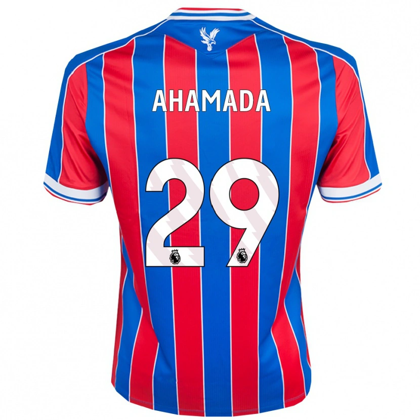 Danxen Homme Maillot Naouirou Ahamada #29 Bleu Rouge Blanc Tenues Domicile 2025/26 T-Shirt