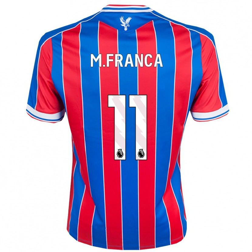 Danxen Homme Maillot Matheus França #11 Bleu Rouge Blanc Tenues Domicile 2025/26 T-Shirt