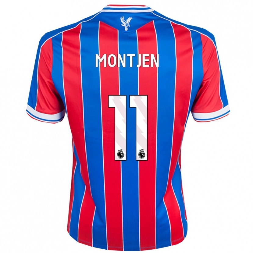 Danxen Homme Maillot David Montjen #11 Bleu Rouge Blanc Tenues Domicile 2025/26 T-Shirt