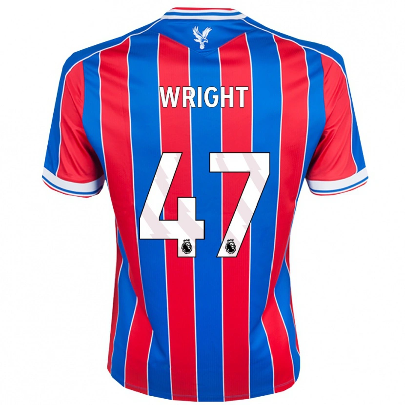 Danxen Homme Maillot Annis-Clara Wright #47 Bleu Rouge Blanc Tenues Domicile 2025/26 T-Shirt