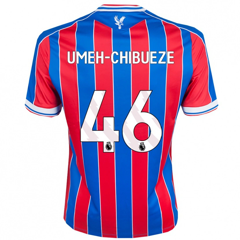 Danxen Homme Maillot Franco Umeh-Chibueze #46 Bleu Rouge Blanc Tenues Domicile 2025/26 T-Shirt