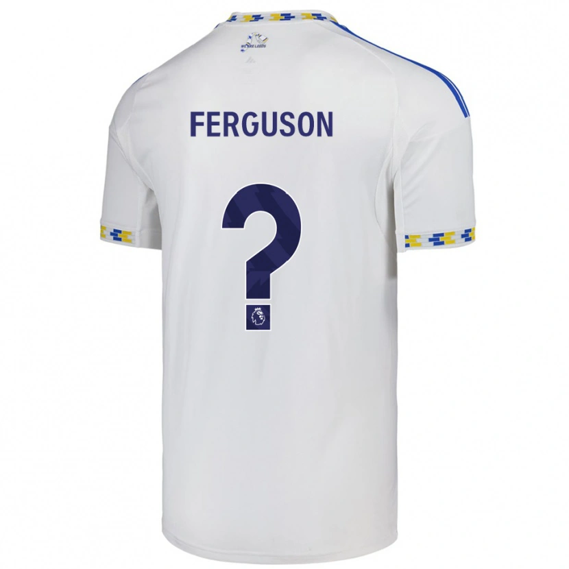 Danxen Homme Maillot Connor Ferguson #0 Blanc Bleu Tenues Domicile 2025/26 T-Shirt
