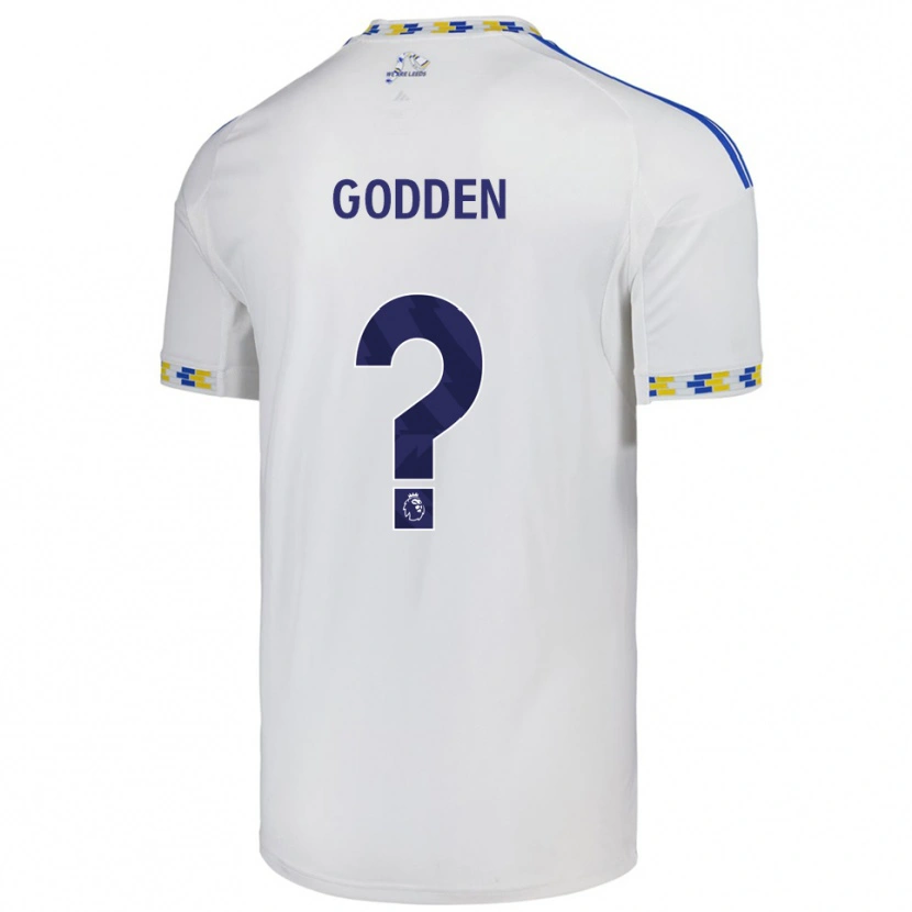 Danxen Homme Maillot Scott Godden #0 Blanc Bleu Tenues Domicile 2025/26 T-Shirt