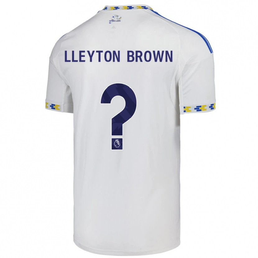 Danxen Homme Maillot Lleyton Brown #0 Blanc Bleu Tenues Domicile 2025/26 T-Shirt
