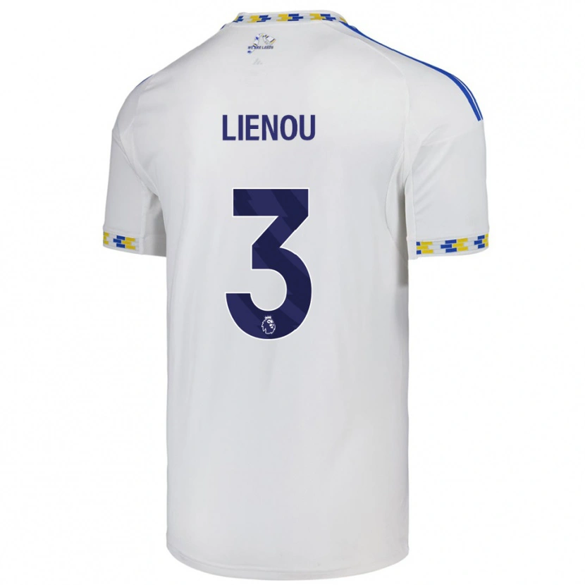Danxen Homme Maillot Jayden Lienou #3 Blanc Bleu Tenues Domicile 2025/26 T-Shirt