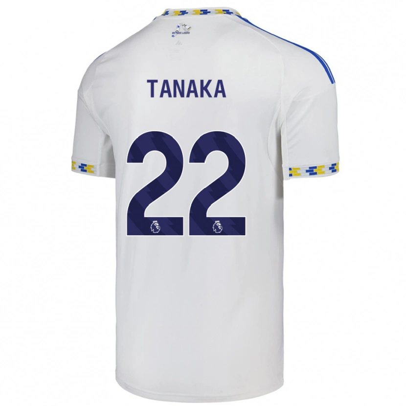 Danxen Homme Maillot Ao Tanaka #22 Blanc Bleu Tenues Domicile 2025/26 T-Shirt
