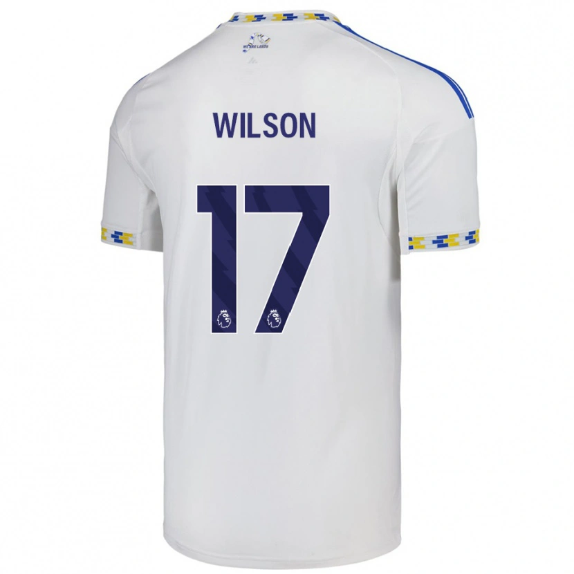 Danxen Homme Maillot Marley Wilson #17 Blanc Bleu Tenues Domicile 2025/26 T-Shirt