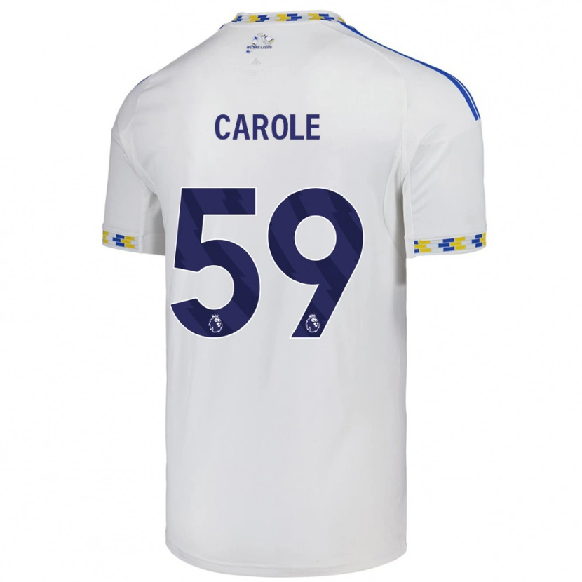 Danxen Homme Maillot Keenan Carole #59 Blanc Bleu Tenues Domicile 2025/26 T-Shirt