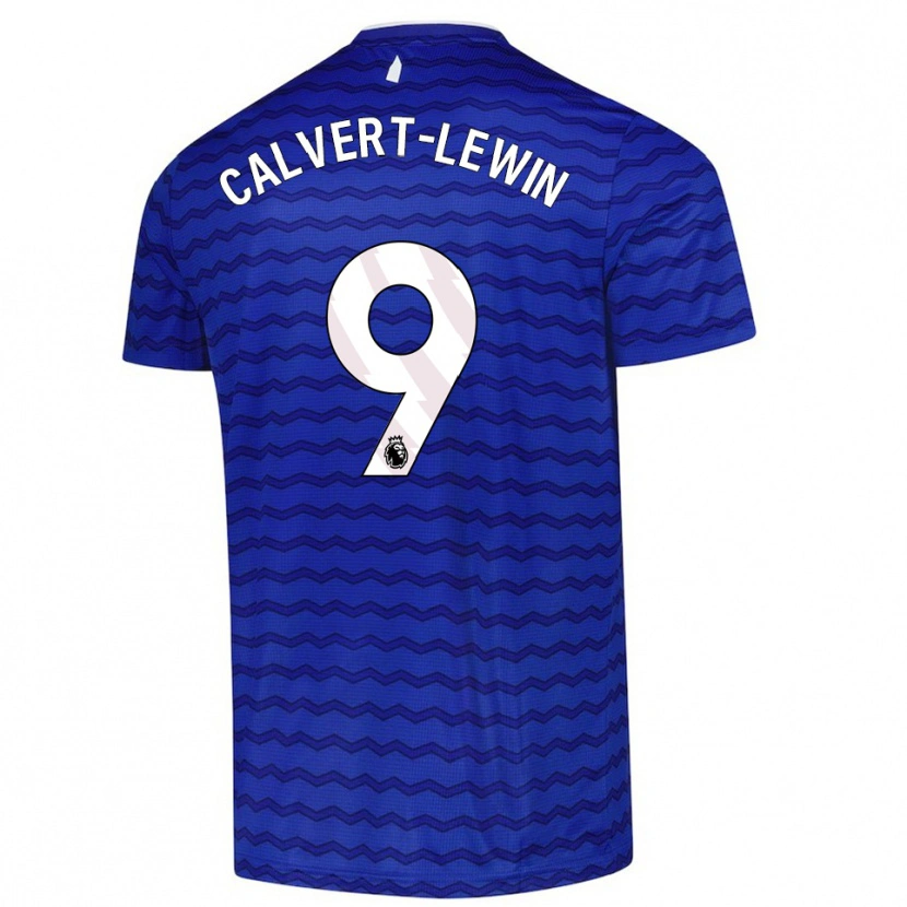 Danxen Homme Maillot Dominic Calvert-Lewin #9 Bleu Marine Tenues Domicile 2025/26 T-Shirt