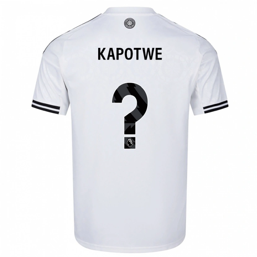 Danxen Homme Maillot Chase Kapotwe #0 Blanc Noir Tenues Domicile 2025/26 T-Shirt
