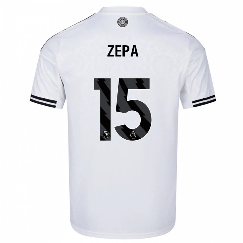 Danxen Homme Maillot Macauley Zepa #15 Blanc Noir Tenues Domicile 2025/26 T-Shirt