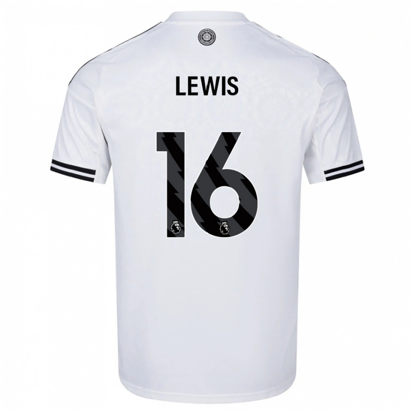 Danxen Homme Maillot Milla Lewis #16 Blanc Noir Tenues Domicile 2025/26 T-Shirt