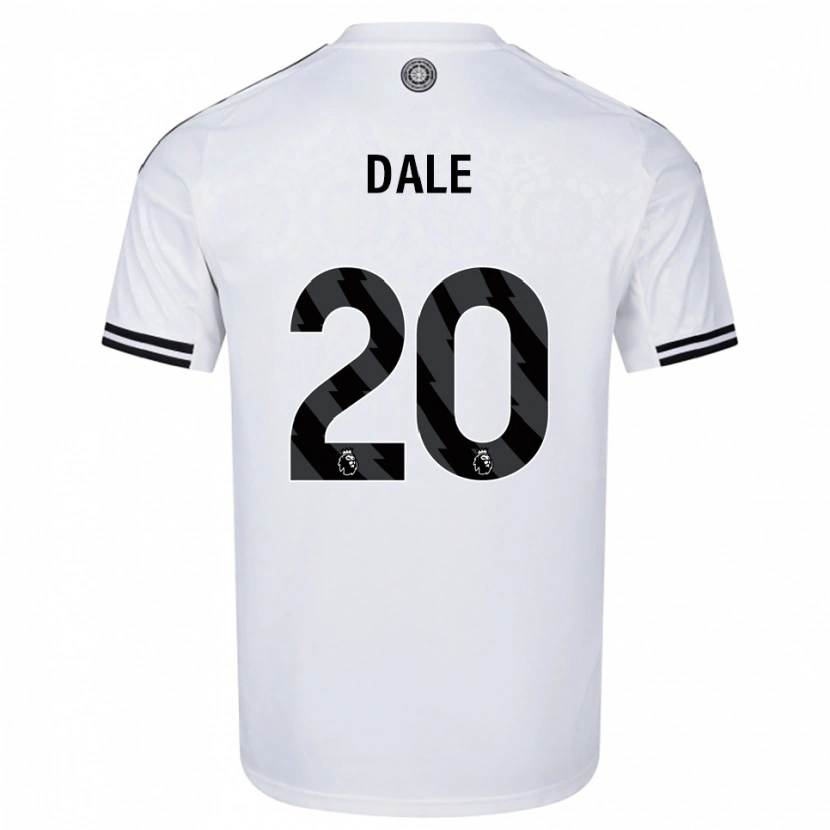 Danxen Homme Maillot Olivia Dale #20 Blanc Noir Tenues Domicile 2025/26 T-Shirt