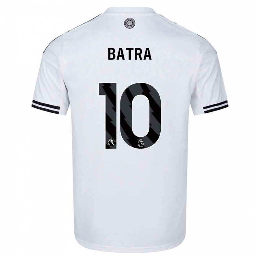 Danxen Homme Maillot Anand Batra #10 Blanc Noir Tenues Domicile 2025/26 T-Shirt