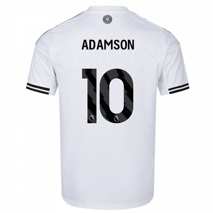 Danxen Homme Maillot Sasha Adamson #10 Blanc Noir Tenues Domicile 2025/26 T-Shirt