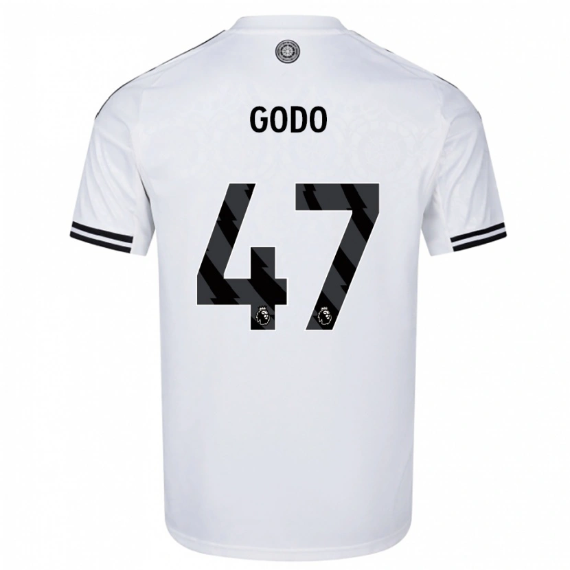 Danxen Homme Maillot Martial Godo #47 Blanc Noir Tenues Domicile 2025/26 T-Shirt