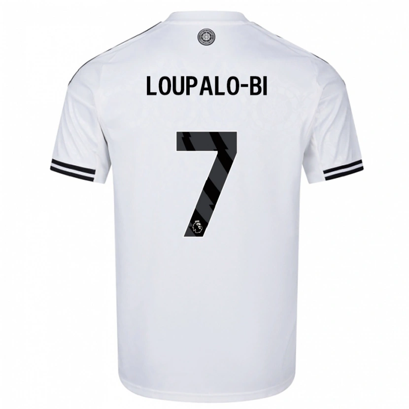 Danxen Homme Maillot Aaron Loupalo-Bi #7 Blanc Noir Tenues Domicile 2025/26 T-Shirt