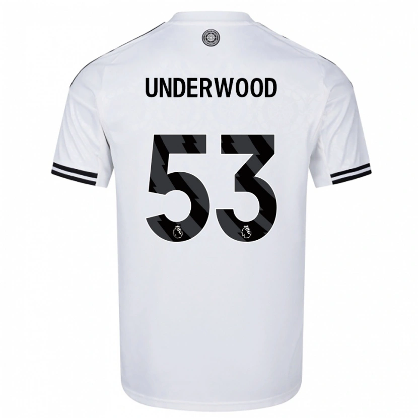 Danxen Homme Maillot Marco Underwood #53 Blanc Noir Tenues Domicile 2025/26 T-Shirt