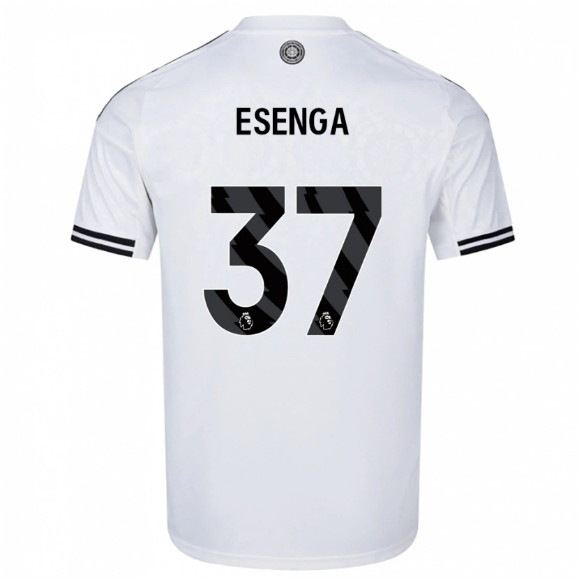 Danxen Homme Maillot Jonathan Esenga #37 Blanc Noir Tenues Domicile 2025/26 T-Shirt