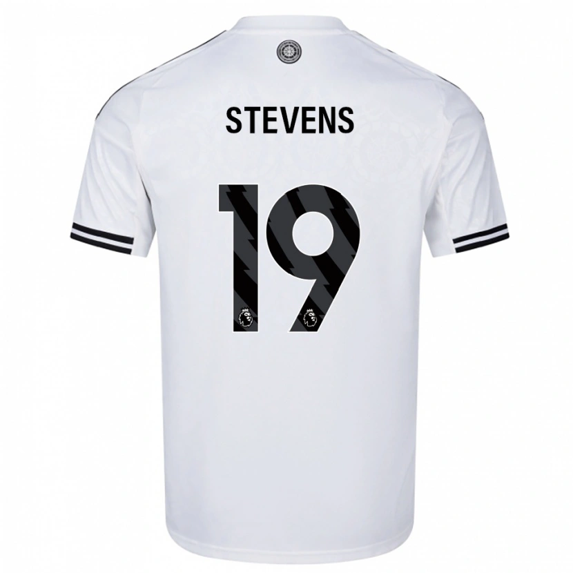 Danxen Homme Maillot Lily Stevens #19 Blanc Noir Tenues Domicile 2025/26 T-Shirt