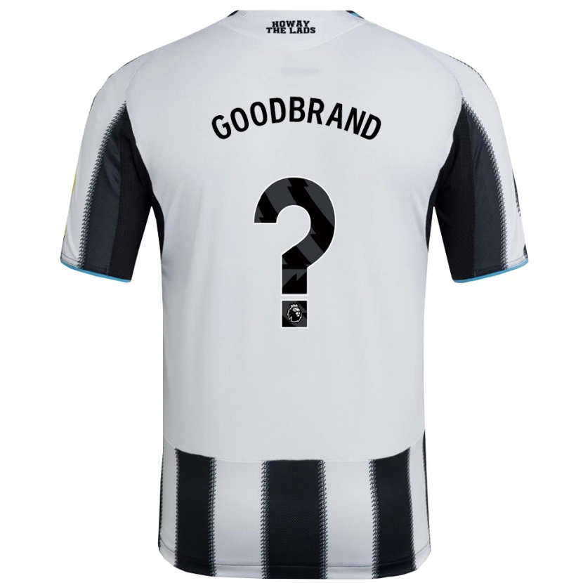 Danxen Homme Maillot Oliver Goodbrand #0 Noir Blanc Tenues Domicile 2025/26 T-Shirt
