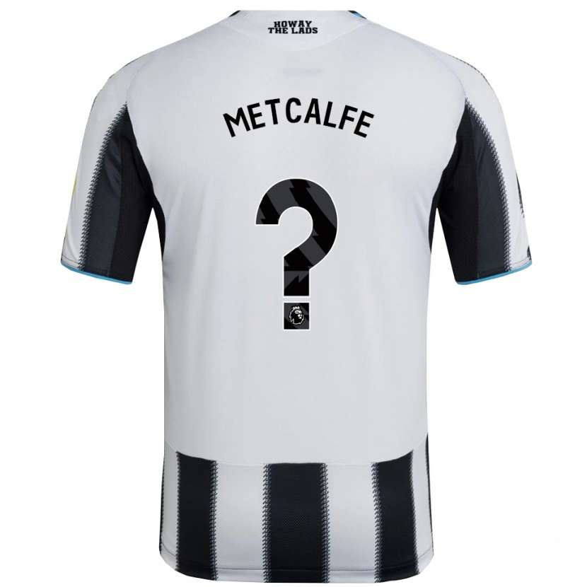 Danxen Homme Maillot Craig Metcalfe #0 Noir Blanc Tenues Domicile 2025/26 T-Shirt