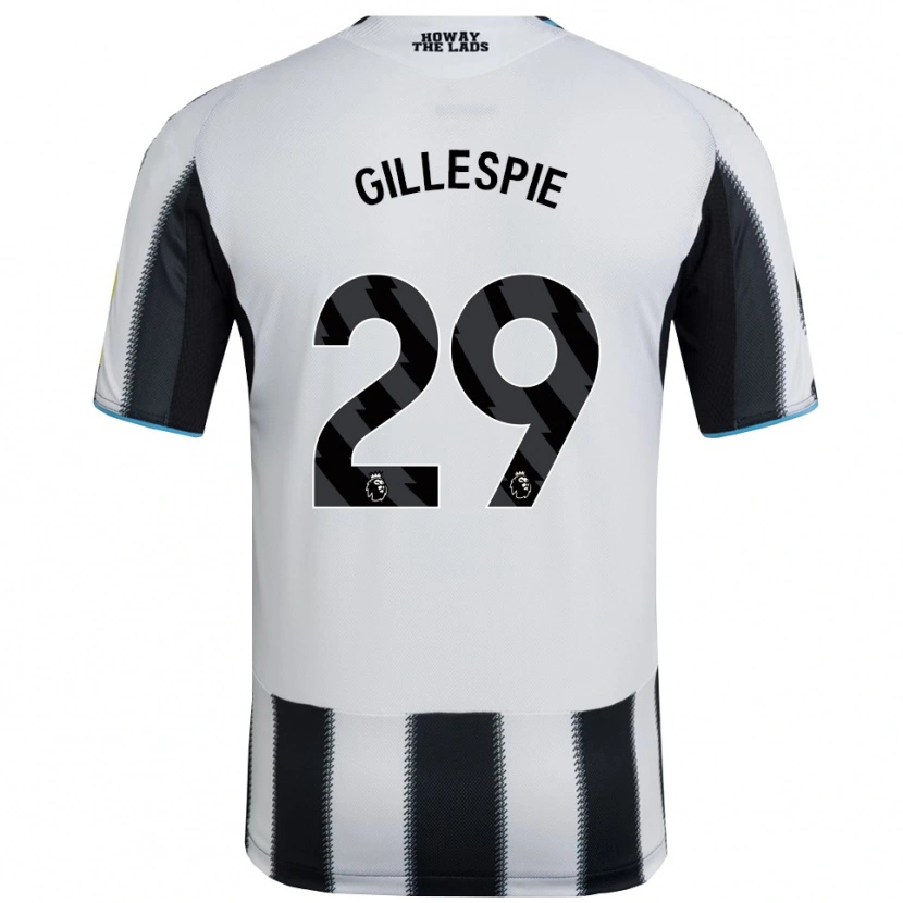 Danxen Homme Maillot Mark Gillespie #29 Noir Blanc Tenues Domicile 2025/26 T-Shirt
