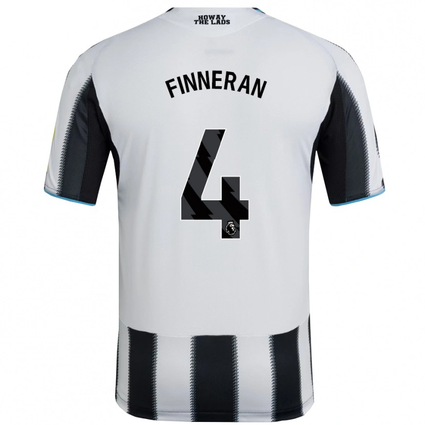 Danxen Homme Maillot Rory Finneran #4 Noir Blanc Tenues Domicile 2025/26 T-Shirt