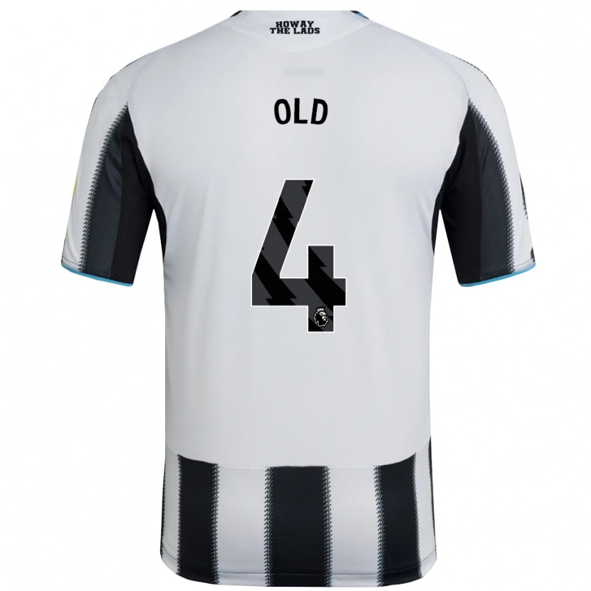 Danxen Homme Maillot Thomas Old #4 Noir Blanc Tenues Domicile 2025/26 T-Shirt
