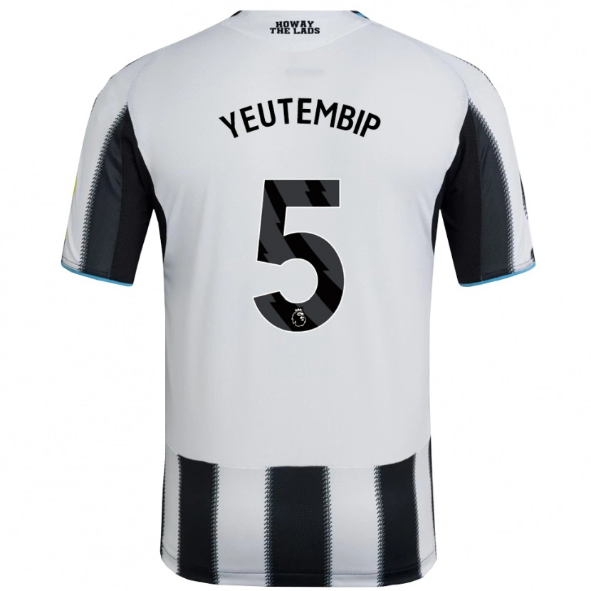 Danxen Homme Maillot Lesecond Yeutembip #5 Noir Blanc Tenues Domicile 2025/26 T-Shirt