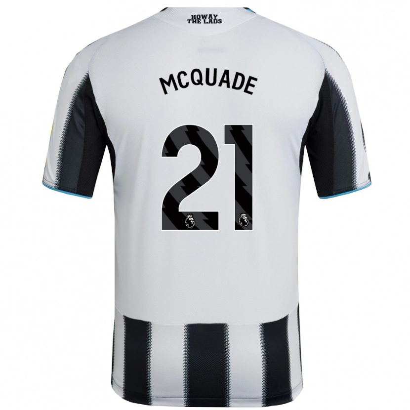 Danxen Homme Maillot Jasmine Mcquade #21 Noir Blanc Tenues Domicile 2025/26 T-Shirt