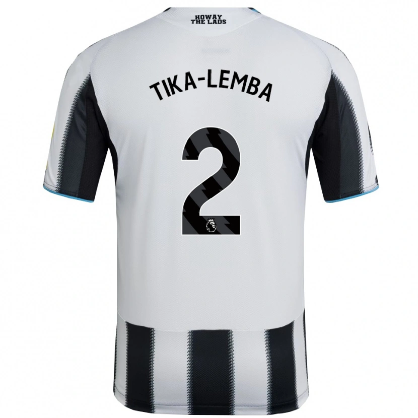 Danxen Homme Maillot Ezra Tika-Lemba #2 Noir Blanc Tenues Domicile 2025/26 T-Shirt