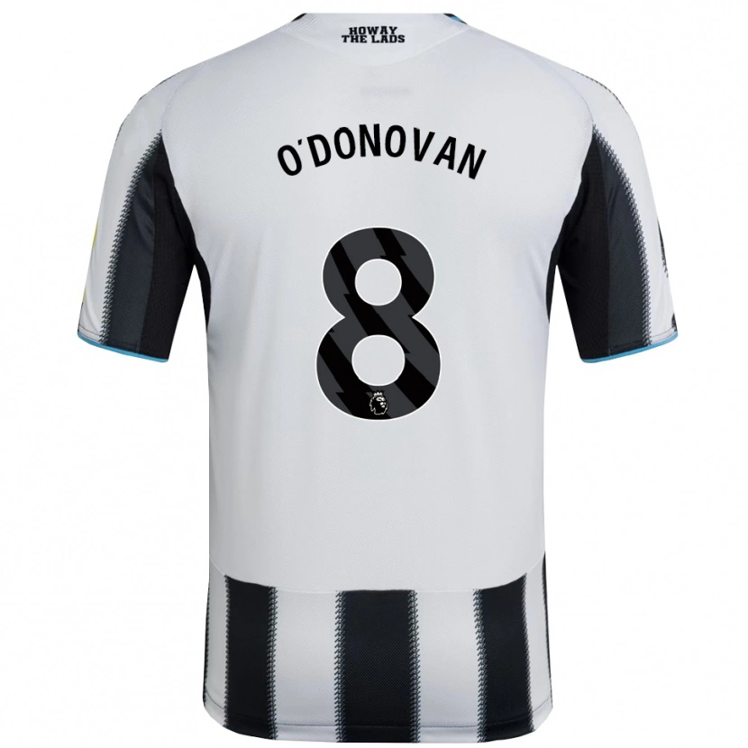 Danxen Homme Maillot Alex O'donovan #8 Noir Blanc Tenues Domicile 2025/26 T-Shirt