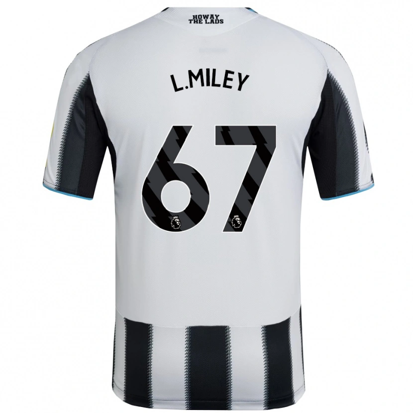 Danxen Homme Maillot Lewis Miley #67 Noir Blanc Tenues Domicile 2025/26 T-Shirt