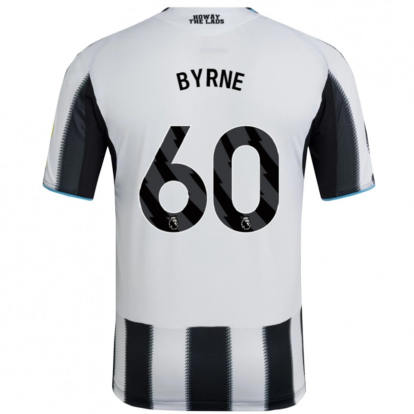 Danxen Homme Maillot Reece Byrne #60 Noir Blanc Tenues Domicile 2025/26 T-Shirt