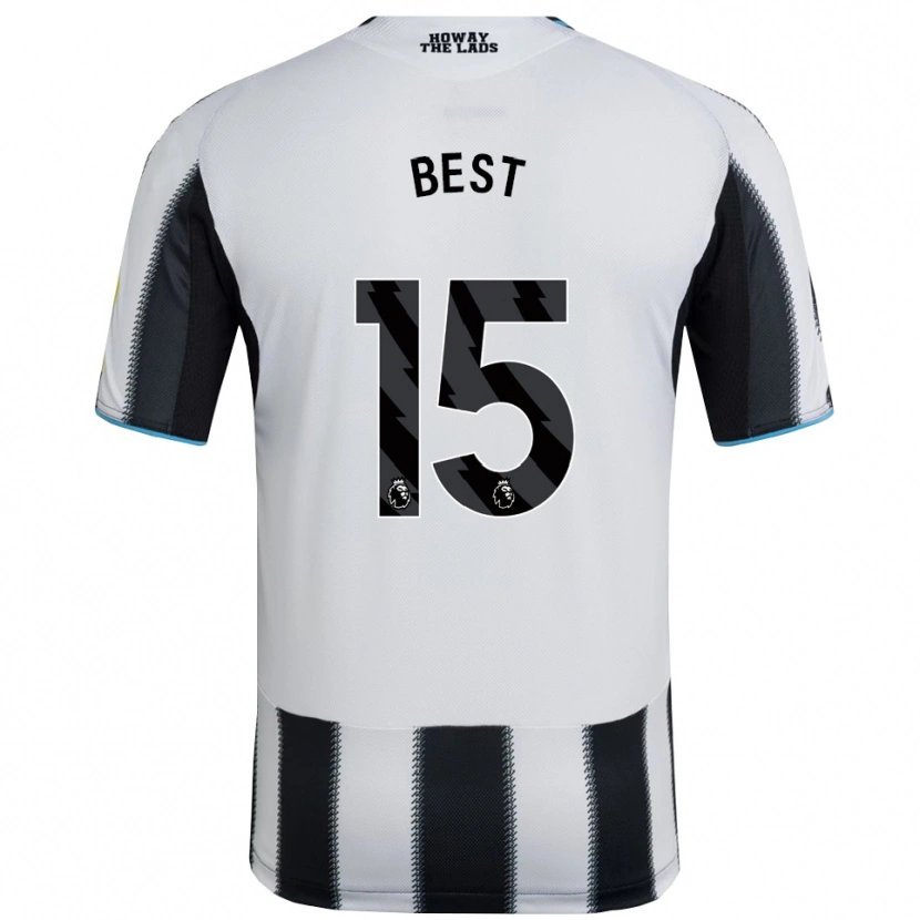 Danxen Homme Maillot Oliver Best #15 Noir Blanc Tenues Domicile 2025/26 T-Shirt