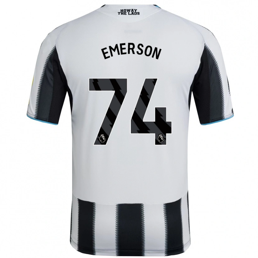 Danxen Homme Maillot Johnny Emerson #74 Noir Blanc Tenues Domicile 2025/26 T-Shirt