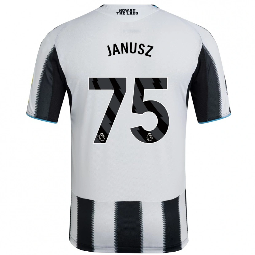 Danxen Homme Maillot Adrian Janusz #75 Noir Blanc Tenues Domicile 2025/26 T-Shirt