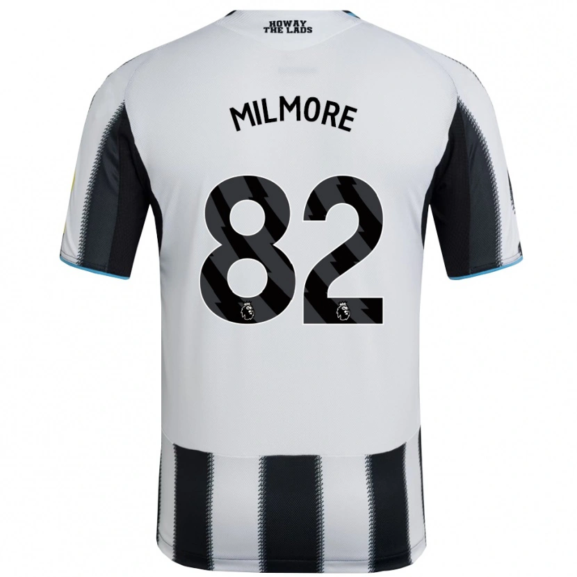 Danxen Homme Maillot Carter Milmore #82 Noir Blanc Tenues Domicile 2025/26 T-Shirt